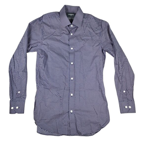 Bonobos Shirt Mens 15.5/ 34 Tailored Fit Button Up Longsleeve Dots Multicolor - Picture 1 of 9